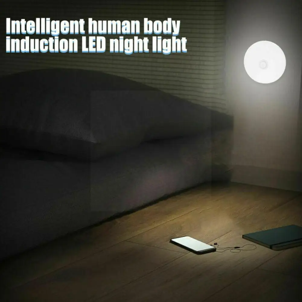 

Маленький ночник, Автоматическая перезарядка, магнитный декор для гардероба, новый индукционный Рождественский Домашний Светильник Creati V4d3