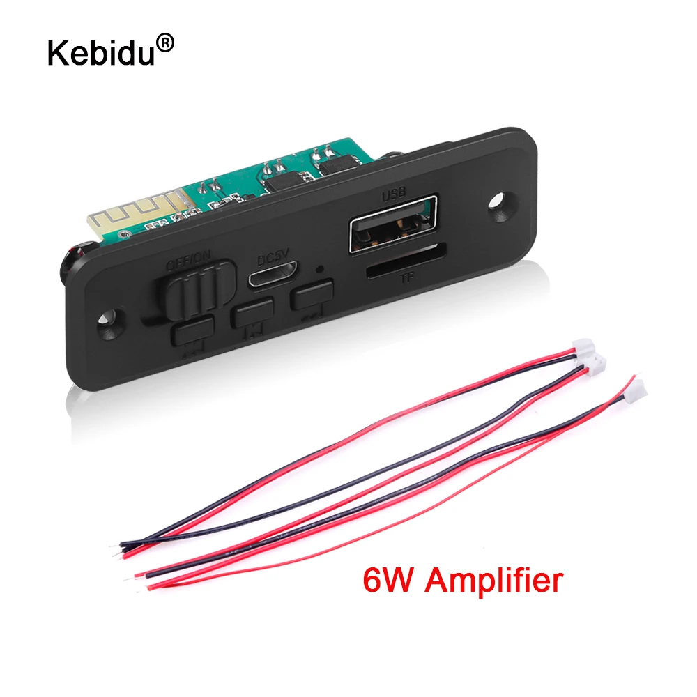 Kebidu DC 5 в MP3 WMA декодер плата аудио модуль USB TF Радио беспроводной FM приемник Bluetooth