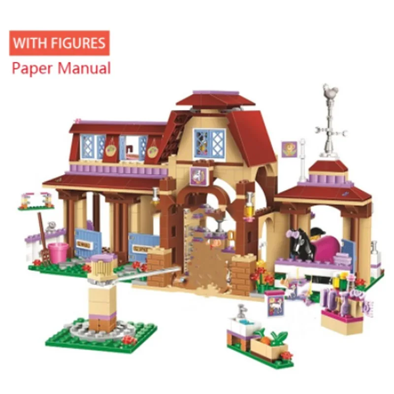 

Girls Friends Series Heartlake Riding Club Model Building Blocks Toys Compatible With 10562 Lepining Friends Bricks Toys Gifts
