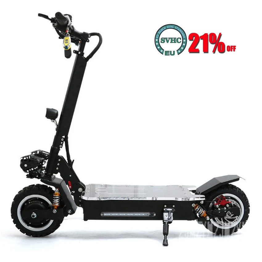 

11 inch wheel Dual Drive 1600W*2 Electric Off-road Scooter Skateboard Electric Scooter With Flashing Night Light 60V 20AH/25AH