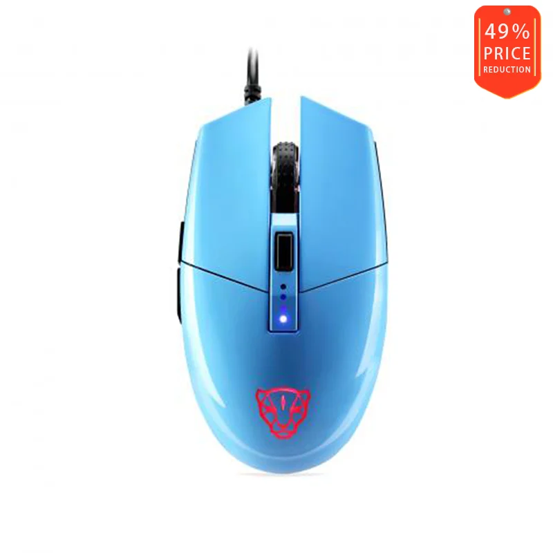 Motospeed V50 Проводная Оптическая USB игровая мышь RGB подсветка 4000DPI макро ПК оптическая