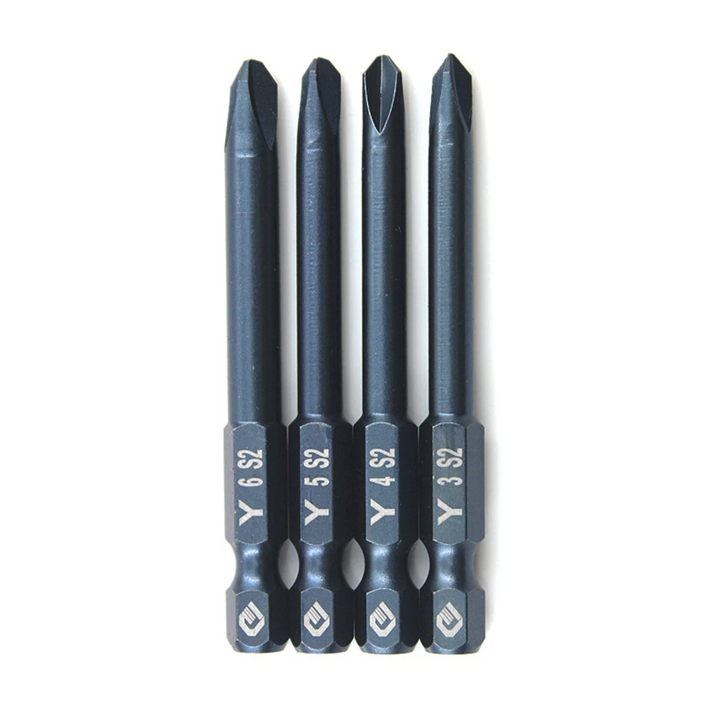 

4pcs Screwdriver Bit 65mm 1/4in Hex Shank Drivers Magnetic Y3 Y4 Y5 Y6
