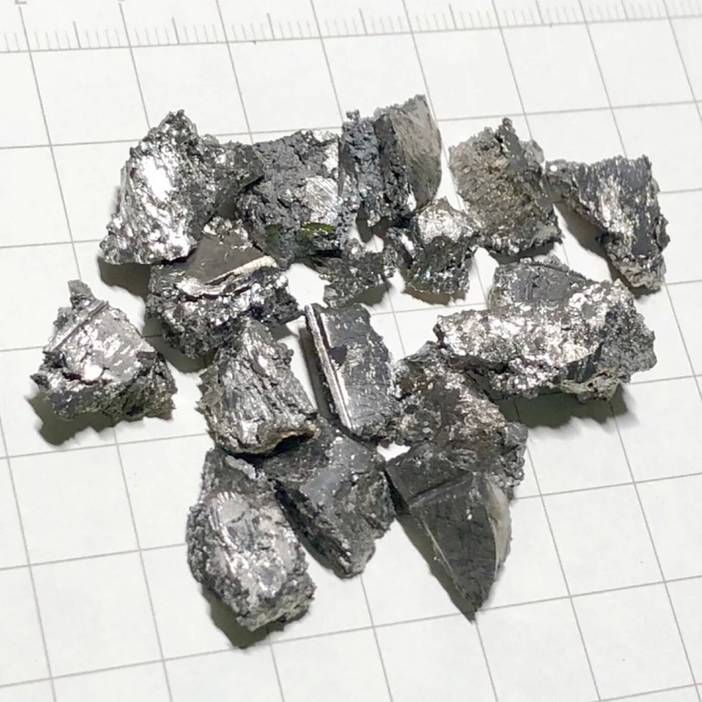 10 г Твердый диспрозийный Флюоресцентный металлический элемент простое вещество