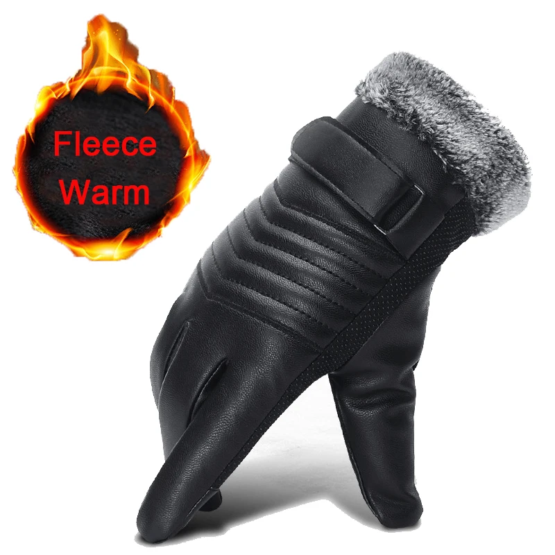 Мужские перчатки с сенсорным экраном мужские флисовые теплые зимние для бега