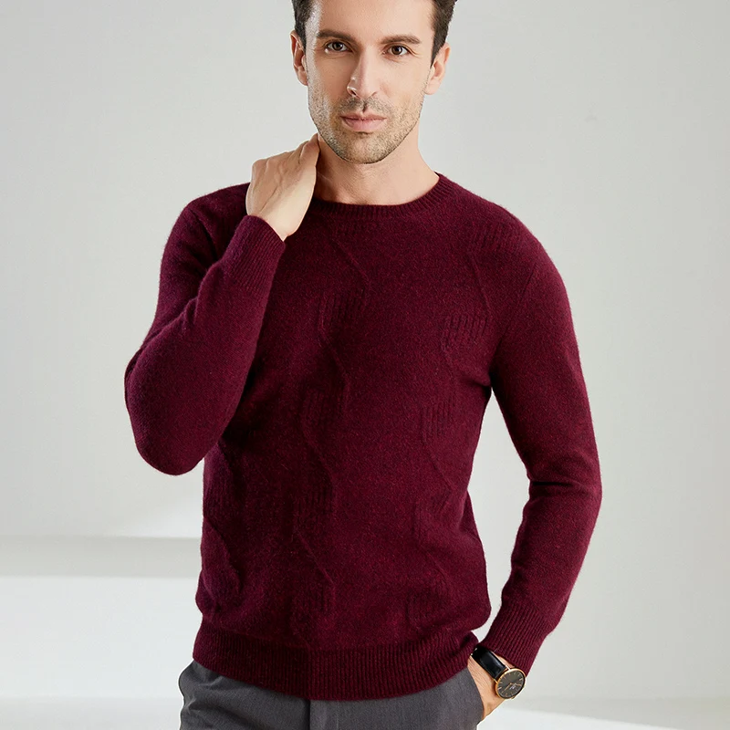 Новинка Осень-зима модный мужской кашемировый свитер облегающий Джокер теплая