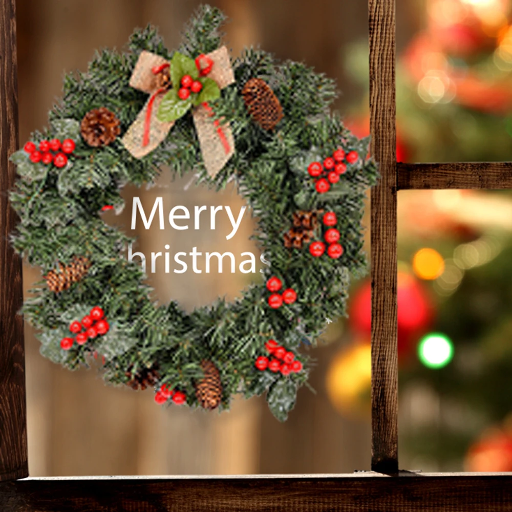 

2022 New Christmas Decoration Wreath Christmas Decoration Home Decor Christmas Decorations For Home Ornaments Natal Decoração