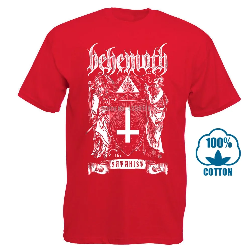 Behemoth The Satanist рубашка s m l Xl Xxl Officl футболка Black Death Metal футболка - Цвет: Красный