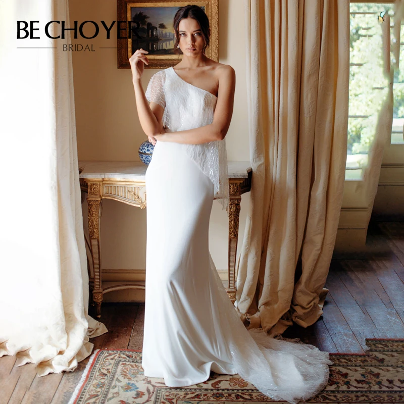 Винтажное мягкое атласное свадебное платье behoyer HE05 блестящее Тюлевое на одно