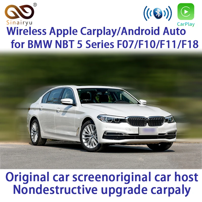 Sinairyu WIFI беспроводной Apple Carplay Airplay NBT 5 серии F07 F10 F11 F18 2013 2017 для BMW Car Play Android Auto Mirror IOS