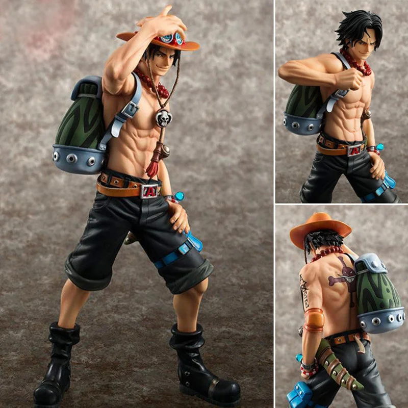 

10th Piece 23cm limited One Anniversary Edition Ace fire punch Ace DX Action Figure Model Toys Hand-made model with Original Box