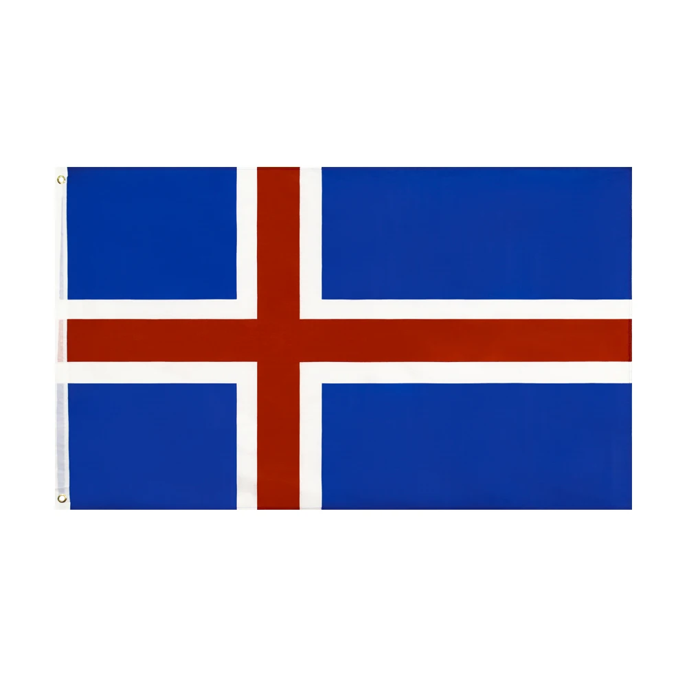 

60x90cm/90x150cm ISL Iceland Flag 2x3ft/3x5ft The National Banner