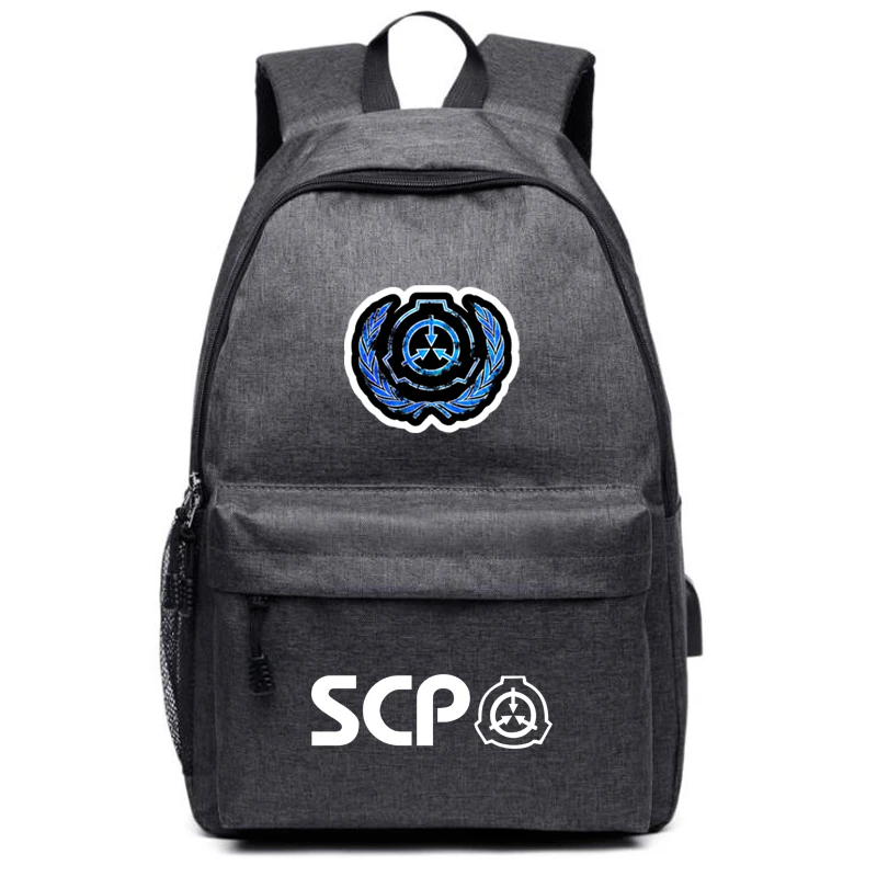 SCP Galaxy Рюкзак с usb-портом школьные рюкзаки для девочек мужские USB зарядка наушники чехол для домкрата Холст Дорожная сумка рюкзак для ноутбука - Цвет: C Gray