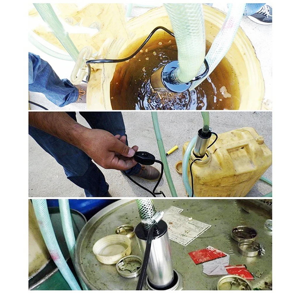 Электрический погружной насос с корпусом из нержавеющей стали 12 В 24 постоянного