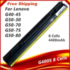 4400mAh 8 Cells L12S4E01 Battery for Lenovo Z40 Z50 G40-45 G50-30 G50-70 G50-75 G50-80 G400S G500S L12M4E01 L12M4A02