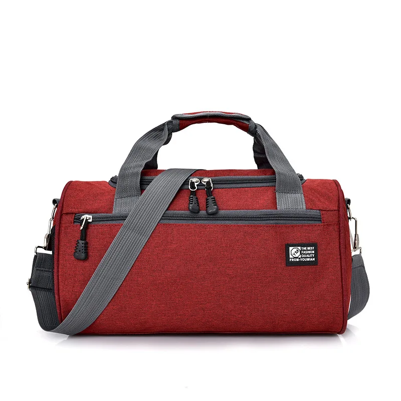 

Scione Men Travel Sport Bags Light Luggage Business Cylinder Handbag Women Outdoor Duffel Weekend Crossbody Shoulder Bag Pack