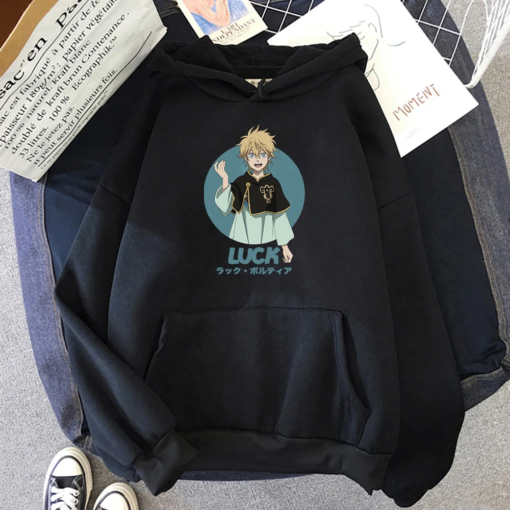 

Black Clover Japanese Print Hoodie Men Spring Fashion Sweatshirt Loose Fleece Pullovers Tops Women Streetwear Anime Kawaii Hoody
