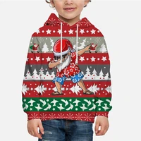 new children merry christmas 3d print hoodies boys girls cartoon sweatshirts kids streetwear pullovers outwears festival gifts