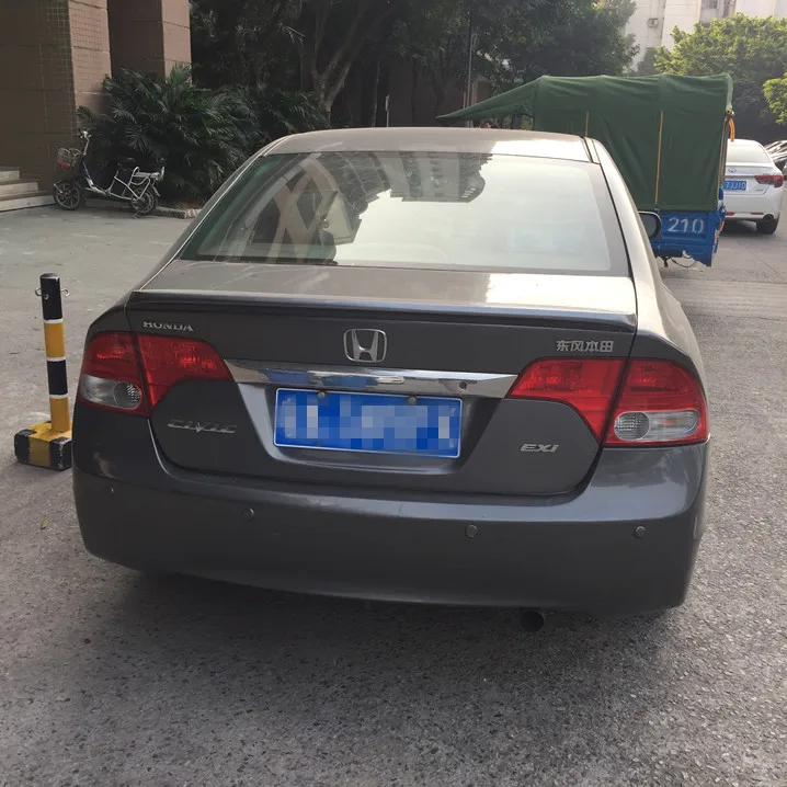 Для Civic спойлер 2006-2011 Honda HDB ABS пластик Материал заднее крыло автомобиля Цвет