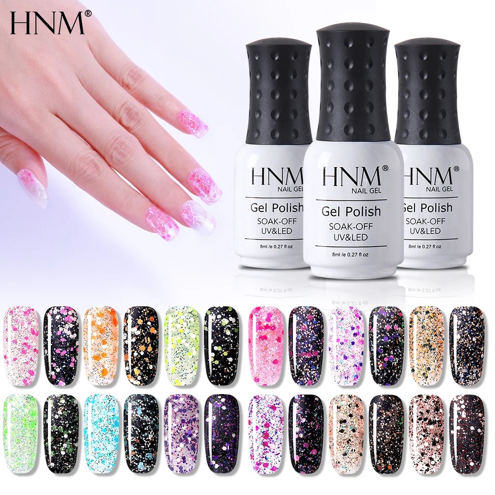 Гель лак для ногтей HNM 8 мл отмачиваемый bewzing Beauty Theme УФ светодиодный