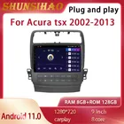 ShunSihao Android 10 для Acura TSX 2002-2013 Автомагнитола мультимедийный видеоплеер GPS-навигатор магнитофон 128G