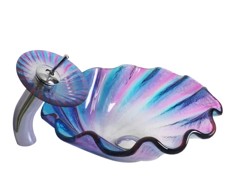 Умывальник из закаленного стекла для ванной комнаты раковина креативная мечта