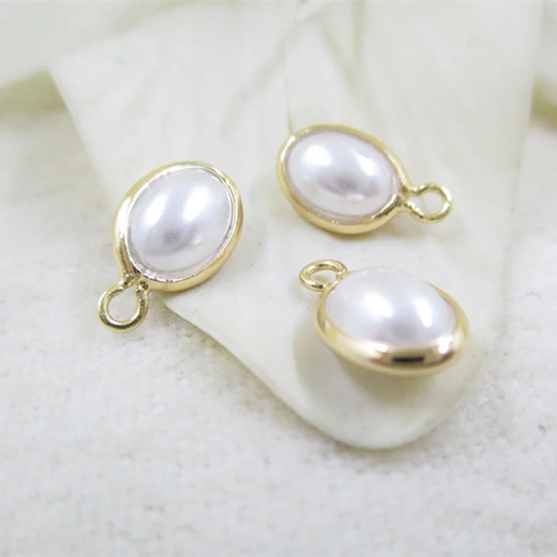 5 шт. Овальные Подвески в форме яйца с жемчугом | Украшения и аксессуары