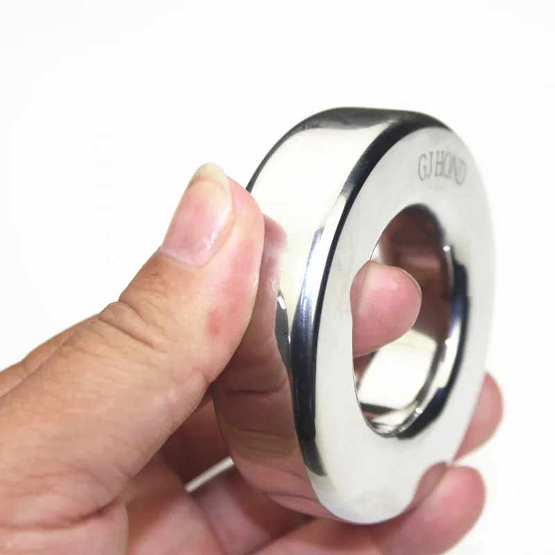 7 размеров мужской мошонку кулон из нержавеющей стали Cockrings тяжелые яички вес