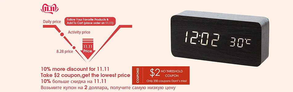 JULY'S SONG USB цифровые часы зеркальный светодиодный будильник электронные ночные огни Влажность термометр лампа Настольные часы Despertador