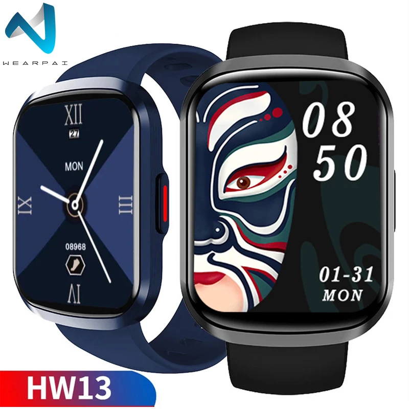 

Wearpai HW13 Smart Wristband Heart Rate Monitor Call Reminder Fashion Men Women Watches Full Screen Touch pk IWO 13 HW16 HW22