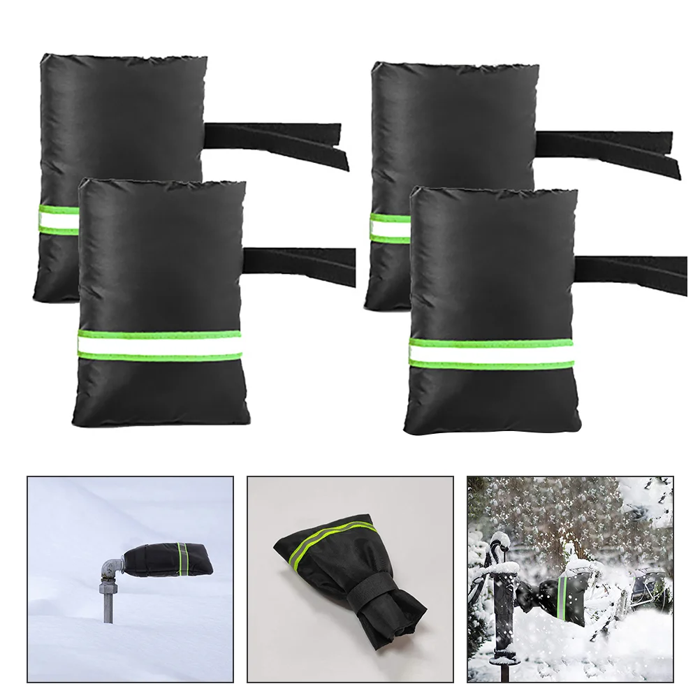 

4pcs Protection Cover Reflective Tap Protector Anti-frost Cover