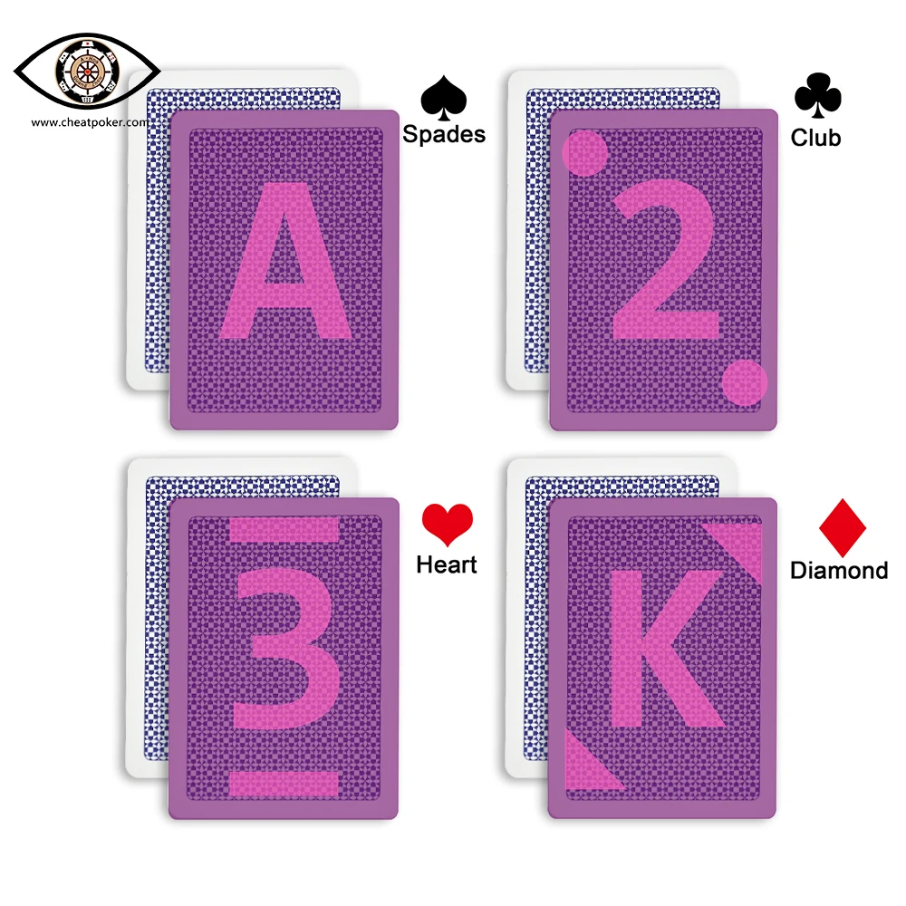 marked playing cards for infrared contact lenses plastic copag 4 colour deck magic tricks board game anti cheating poker free global shipping