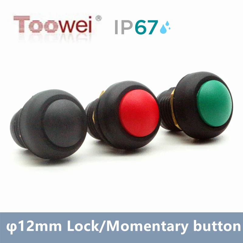Toowei A4126 серии водонепроницаемый кнопочный переключатель/φ12