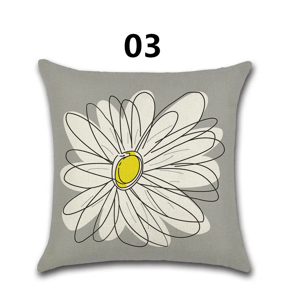 Подушка для дивана новый домашний арт 18 чехол серый с геометрическим рисунком