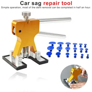 Автомобильный инструмент для удаления вмятин с 18 вкладками, набор инструментов для снятия вмятин для автомобилей Инструменты для ремонта вмятин на автомобиле