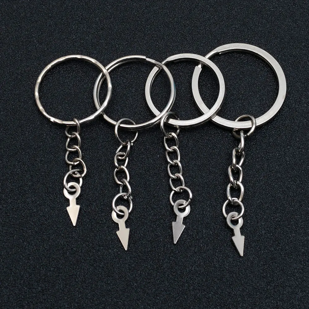 Никелевые брелки для ключей сделай сам 20 шт./компл. 25 мм 30 кольцо подвесной