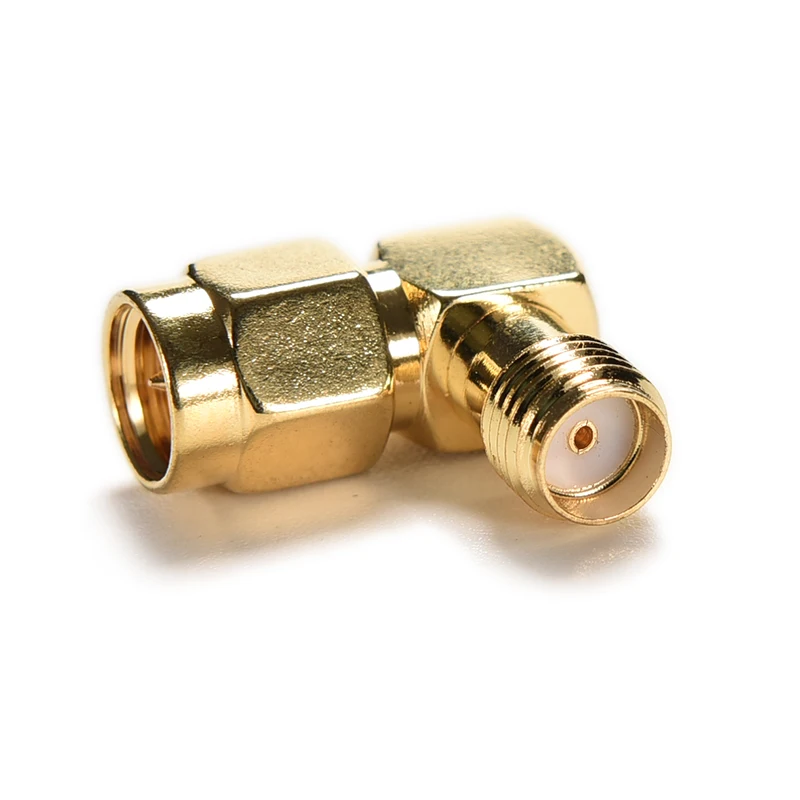 3 шт./компл. SMA штекер для женский разъем правый угол 90 градусов золотое покрытие