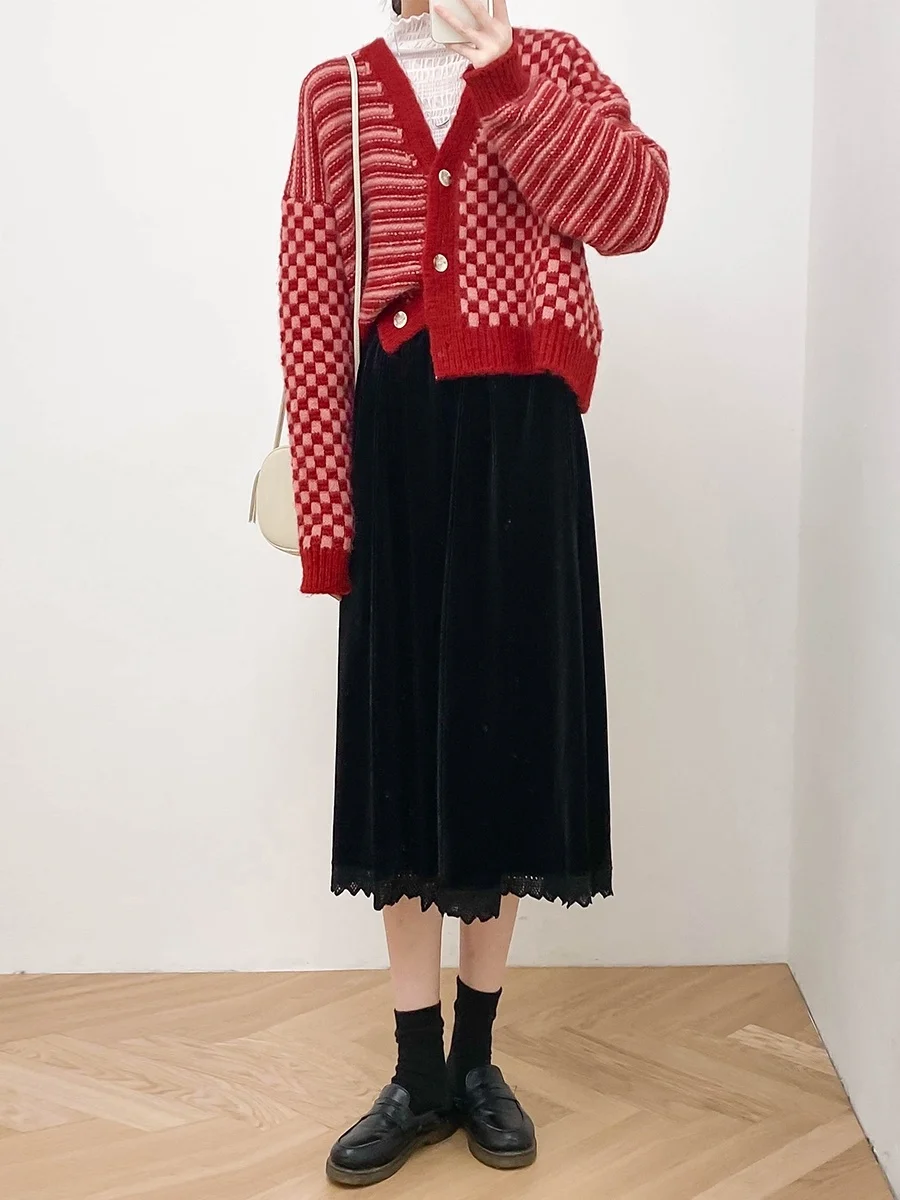 Свитер с длинным рукавом пуговицы кардиган оверсайз уличный рукав летучая мышь