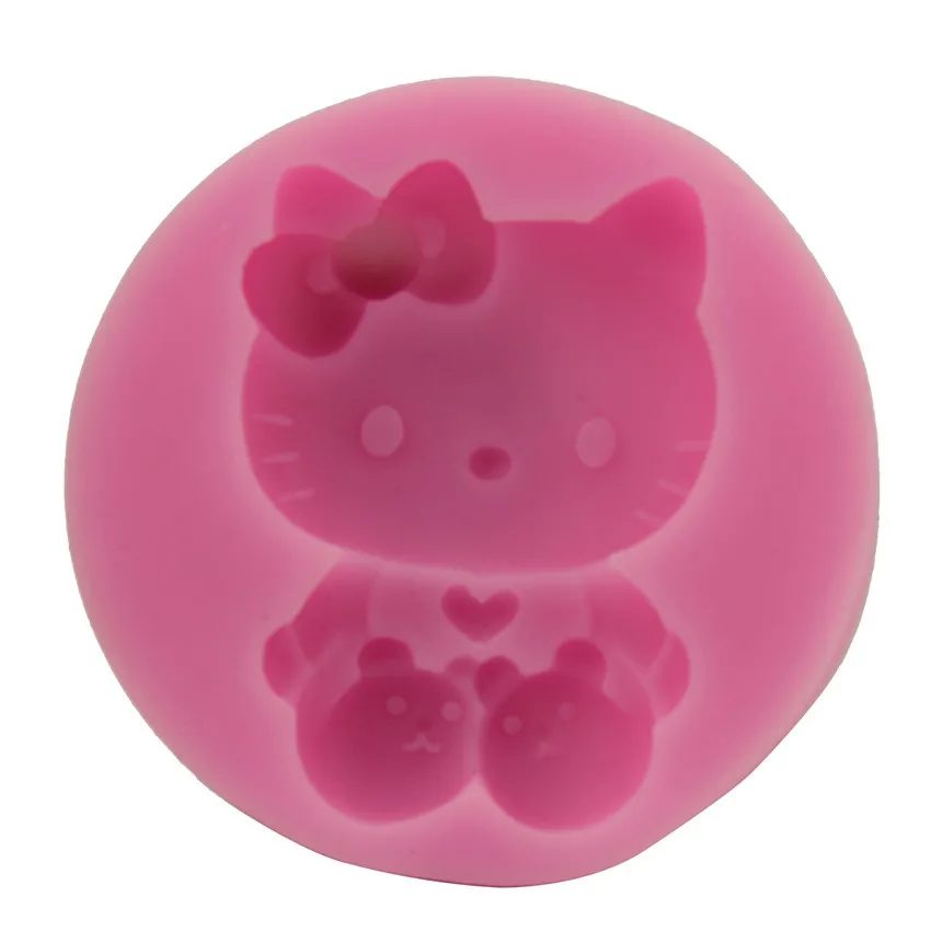 

Cute Cat Cake Silicone Mold Chocolate Mousse Flip Sugar Baking Mold Drop Glue Gypsum Diy Soap Mold Silicone Mold Cake