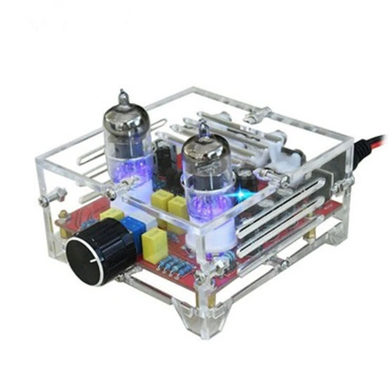 

Готовая плата Crystal чехол HiFi 6J1 класс A модуль усилителя желчной трубки предусилителя аудио тональная плата питания 12 В переменного тока