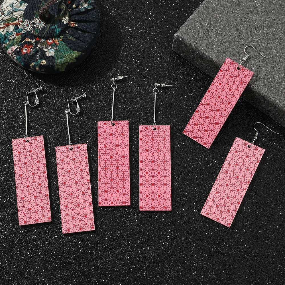 Женские акриловые серьги-гвоздики с аниме рассекающие демонов |