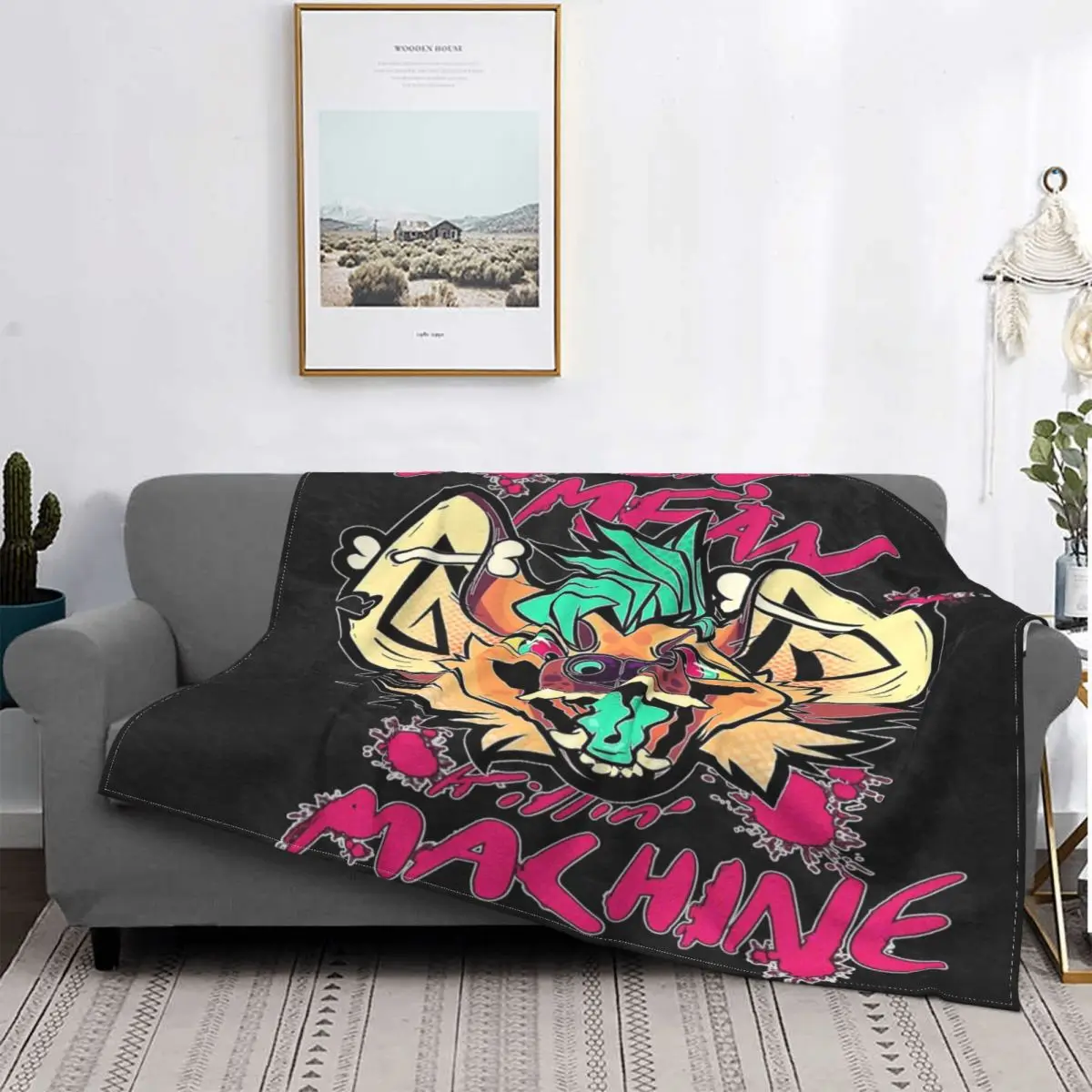 

Yeen Mean Killin' Machine Blanket Bedspread Bed Plaid Sofa Bed Anime Plush Blanket Hoodie Picnic Bedspread