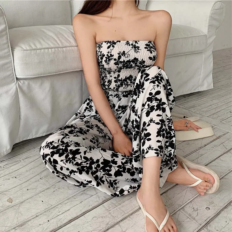 

Новинка, корейские Полная длина, повседневные женские летние Свободные Комбинезоны Hzirip с высокой талией, шикарные модные женские брюки с ши...