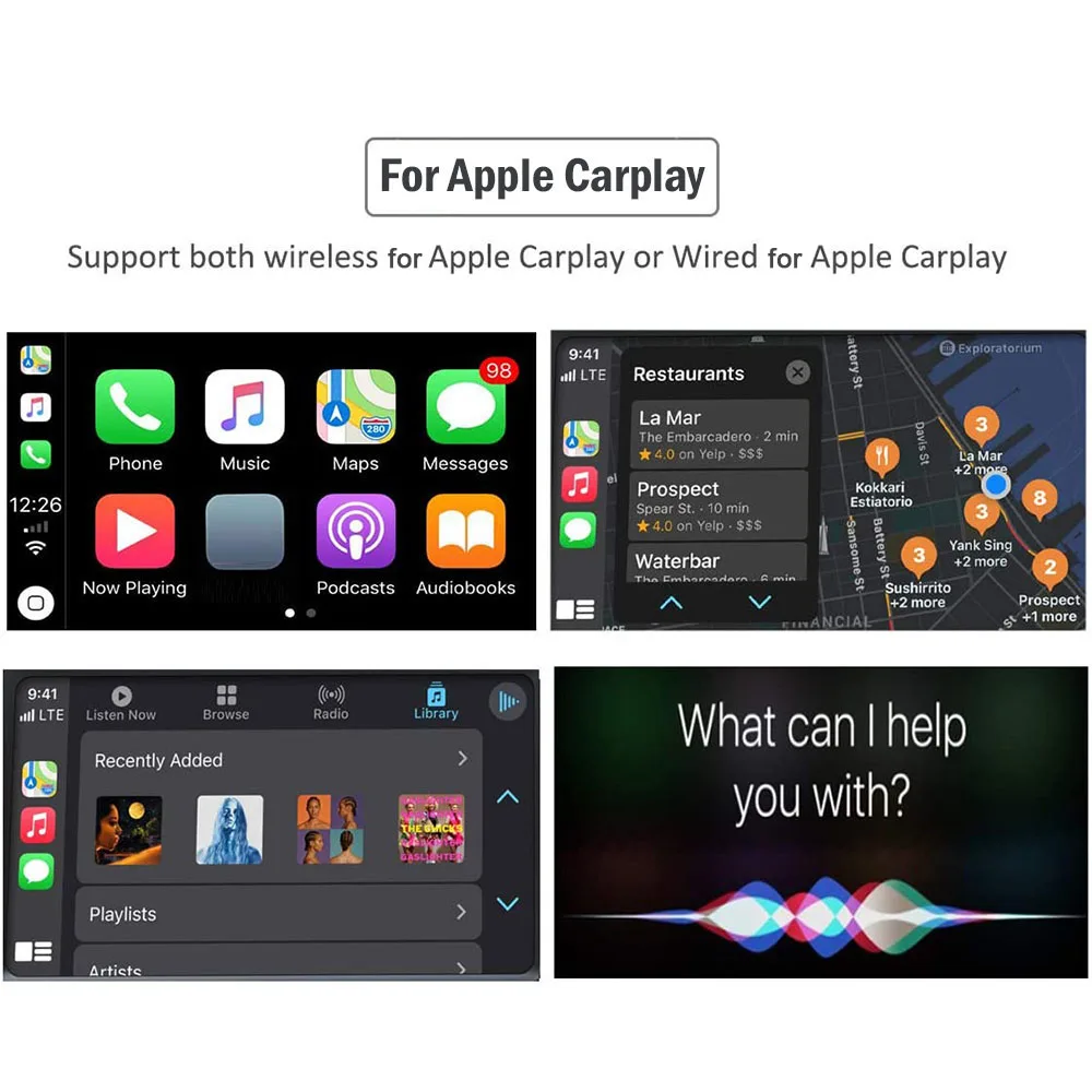 

Car Radio Wireless Android Auto Decoder For Apple Carplay Interface Box For Mercedes C Class W205 Glc X253 Dvd Multimedia