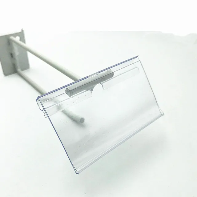 Sale On White Plastic Price Tag Holders w/ Adhesive