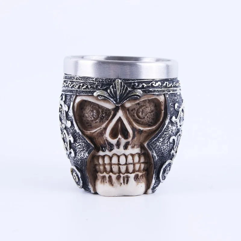 

Small Wine Glass Skull Head Wine Glass Resin Skull Personality White Wine Glass Coffee Cup Mugs Mugs Coffee Cups