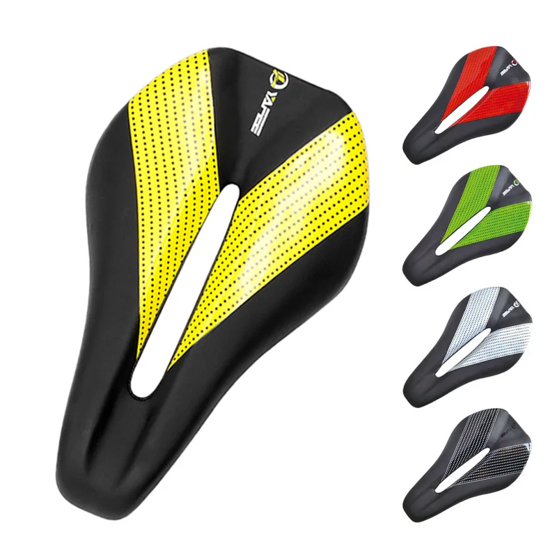 

Leather Road Bike Seat Hollow Comfortable Racing Bicycle Saddle Sport Cycling Cyclist Pad MTB Wide Cushion Cycle Accessories Big
