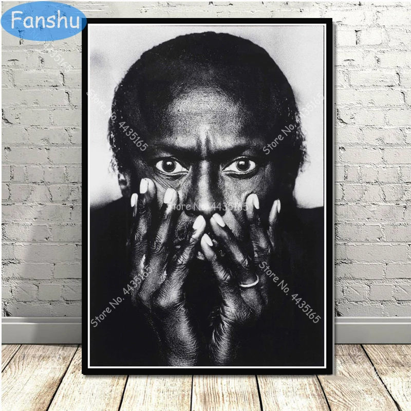 Плакат Майлс Дэвис музыкальный альбом голубого цвета Картина на холсте плакаты и