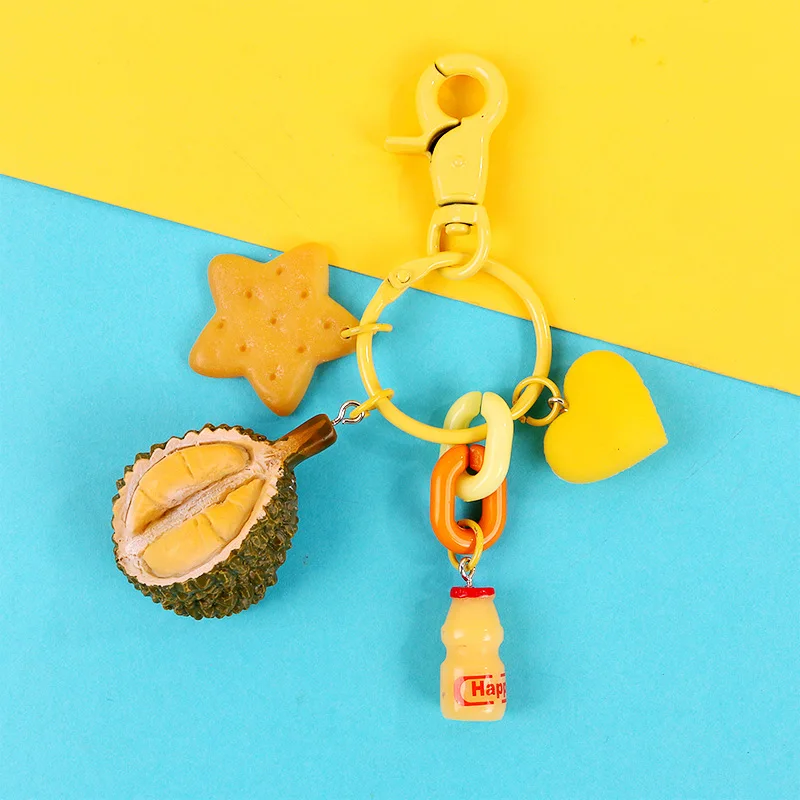 Различные милые фруктовые брелки Durian авокадо брелок Airpods защитный рукав подвеска