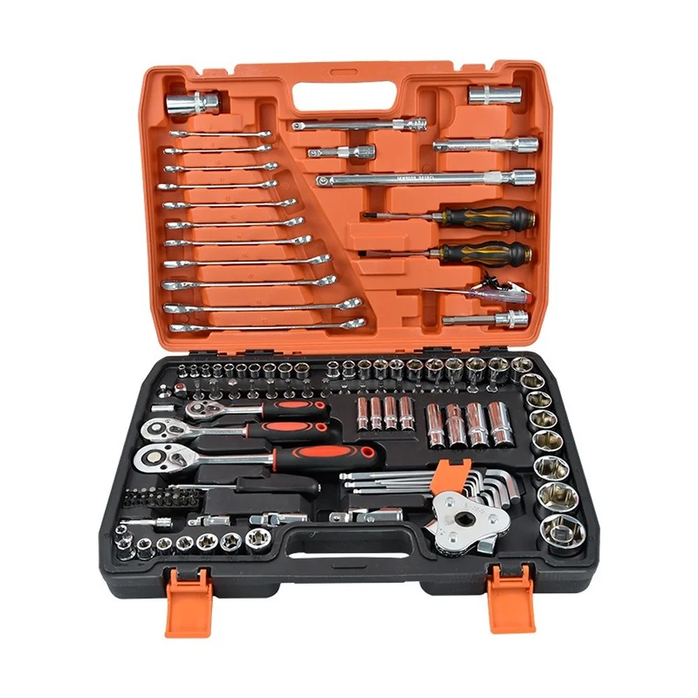 

121pcs/sets of Socket Car Repair Box Ratchet Wrench Auto Repair Tool Set Multi-function