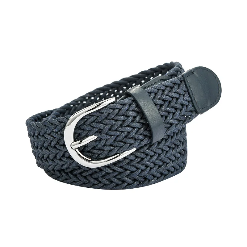 

New Design Woman Elastic Braided Belt Female 2021 Elastic Mixed Weave Belts For Women Jeans Belts